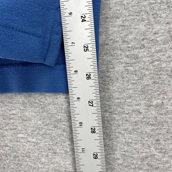 LL Bean Shirt Mens Large Reg Blue Polo Short Sleeve Traditional Fit Casual - Picture 8 of 8